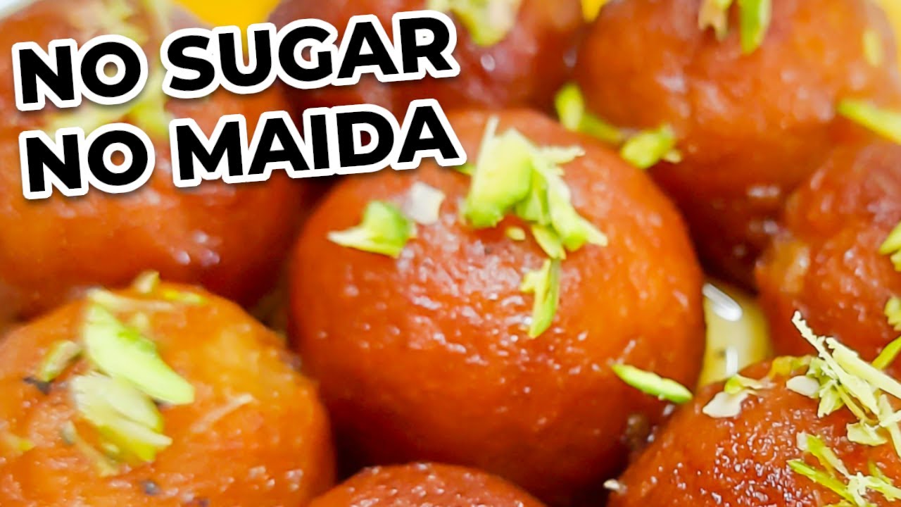 Gulab Jamun From Milk with Jaggery syrup | गुलाब जामुन रेसिपी | No Sugar, No Maida