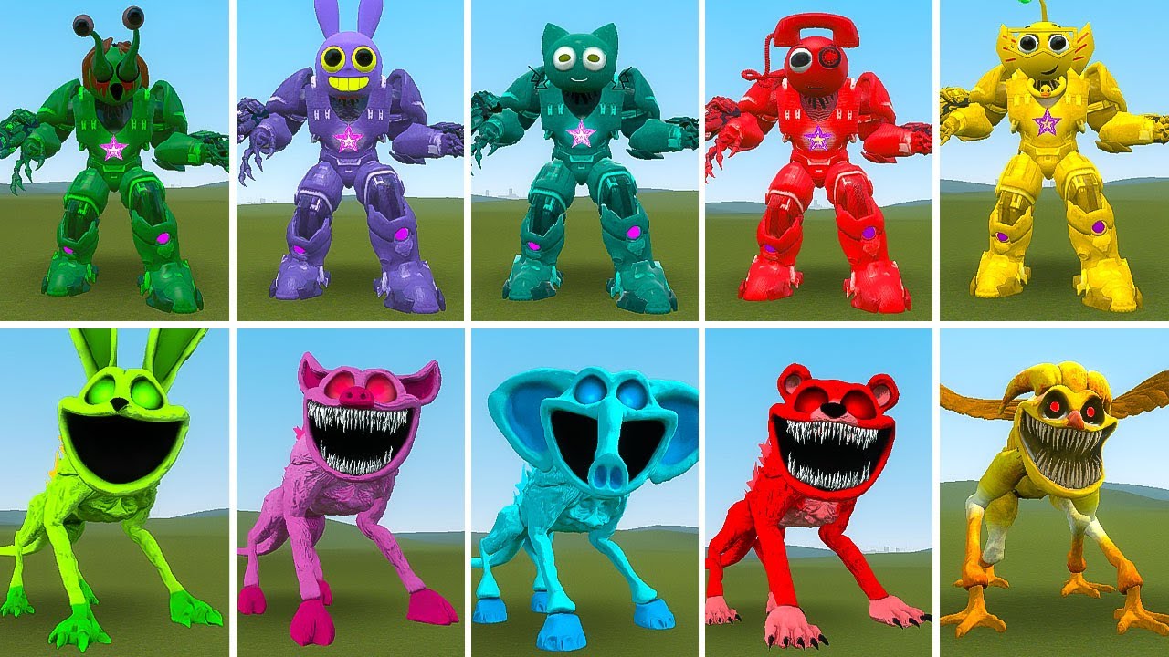 EVOLUTION OF ALL NEW SPRUNKI MECHATITAN VS GODZILLA SMILING POPPY PLAYTIME CHAPTER3? in Garrysmod!,