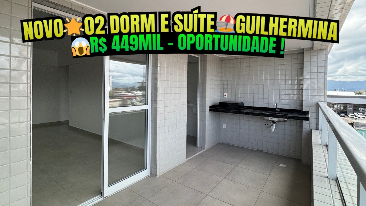 Tour Completo 🎥 Apartamento 02 Dormitórios e Suíte na Guilhermina ao lado da Avenida Guilhermina 🏖️