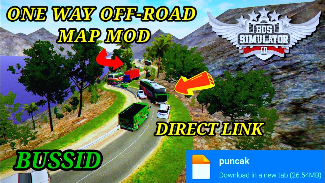 Map Mod Bussid 3.7 - One Way Off-Road Map Mod For Bus Simulator Indonesia।।Bussid Mod Map।।Bussid