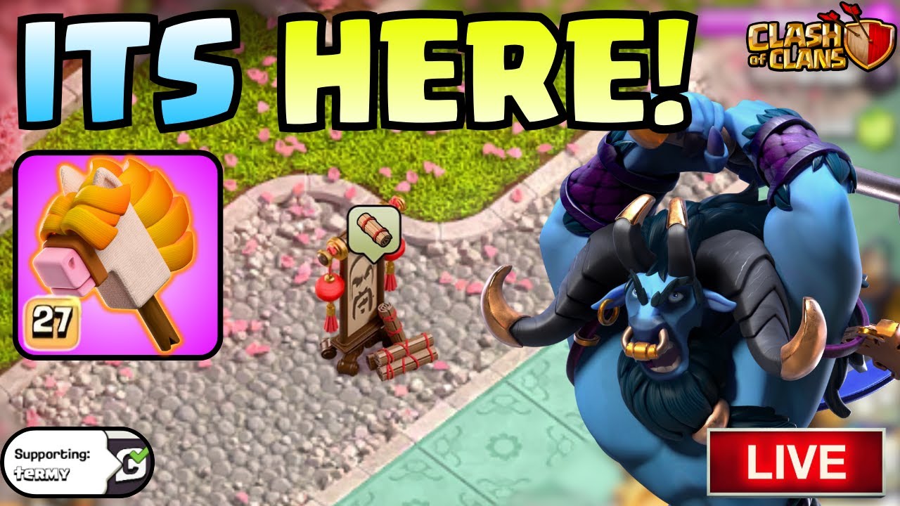 NEW Wise Warrior Event is Here! Stick Horse Equipment and more! (Clash Of Clans LIVE) - Vertical