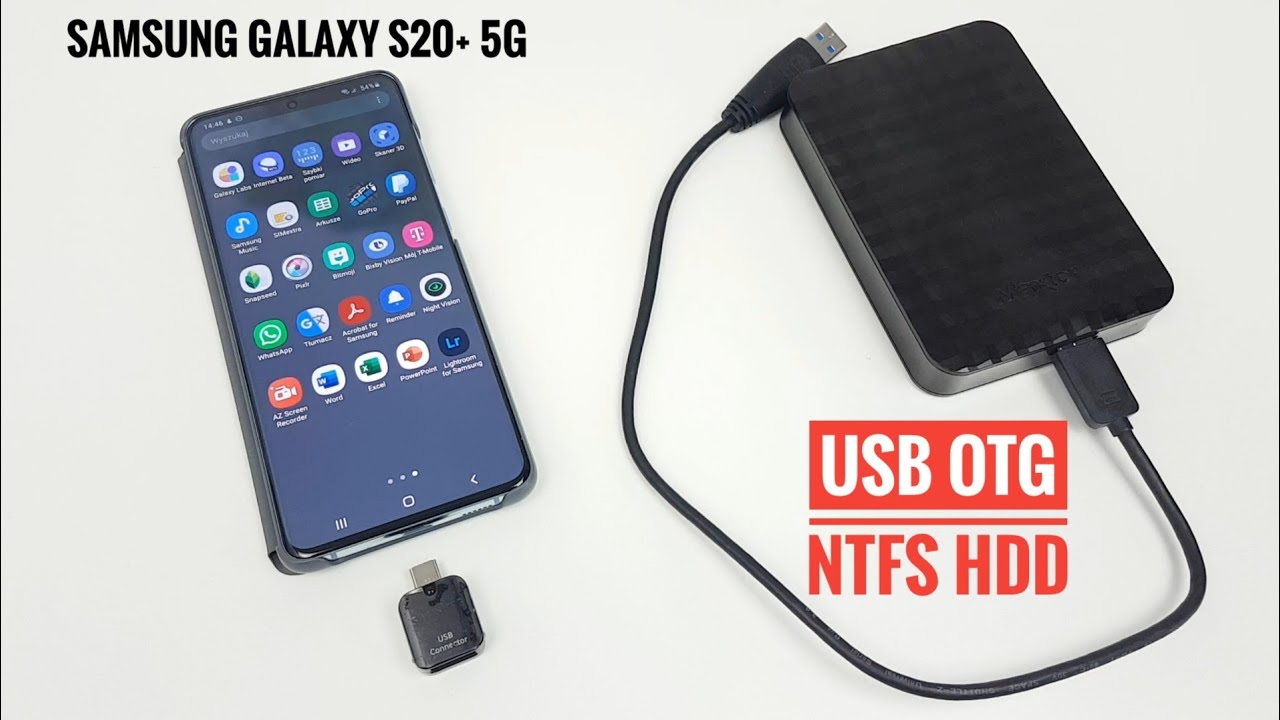 Jak podłączyć dysk NTFS przez USB OTG do Samsung Galaxy S20+ 5G - Total Commander i plugin