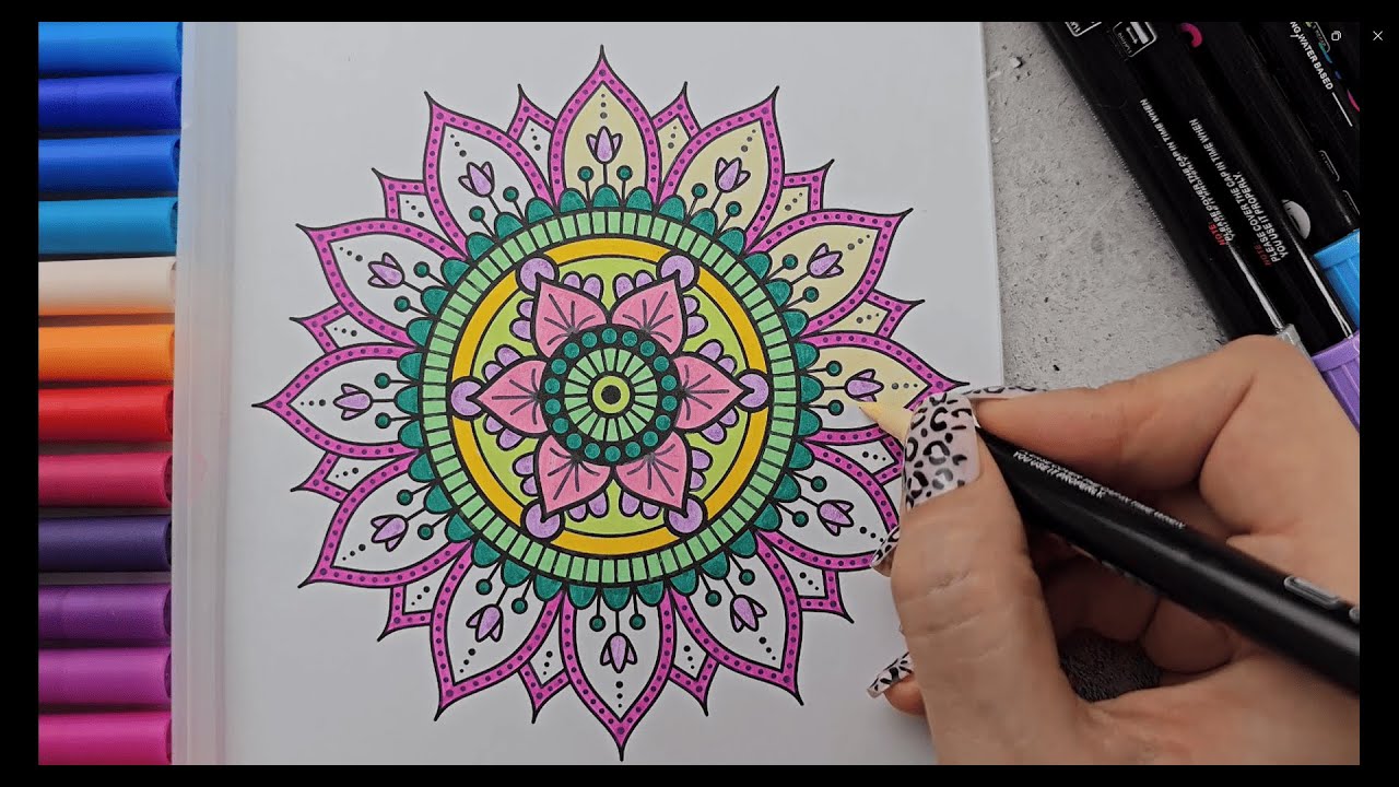 🔴 LIVE Stream: Mandala Coloring World | Relaxing Art and Deep ASMR Music