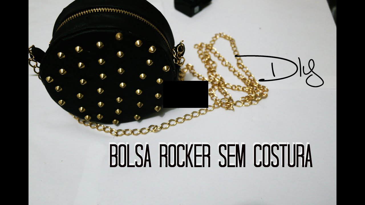DIY: Mini bolsa estilo Rocker sem costura