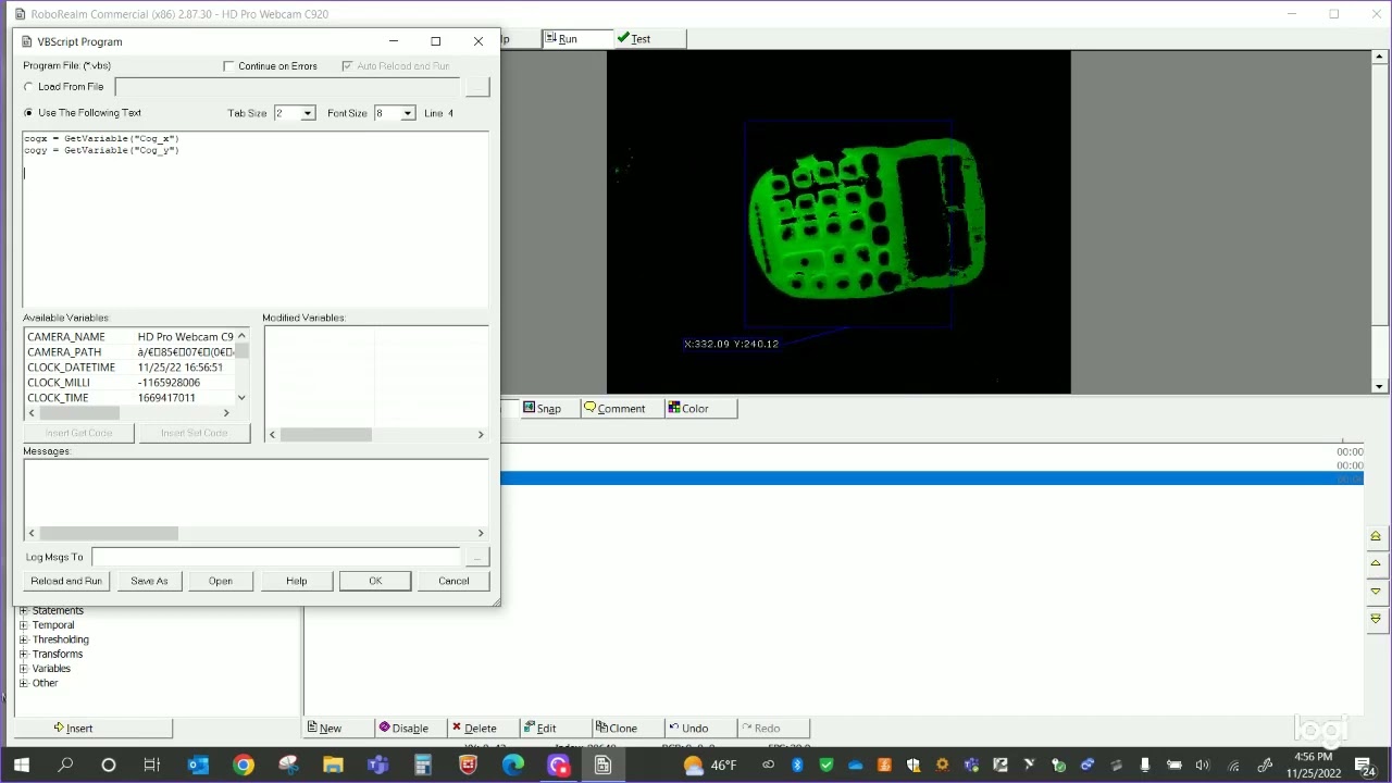 RoboRealm to RoboteQ (Vision-Controlled Robots) - Video 001