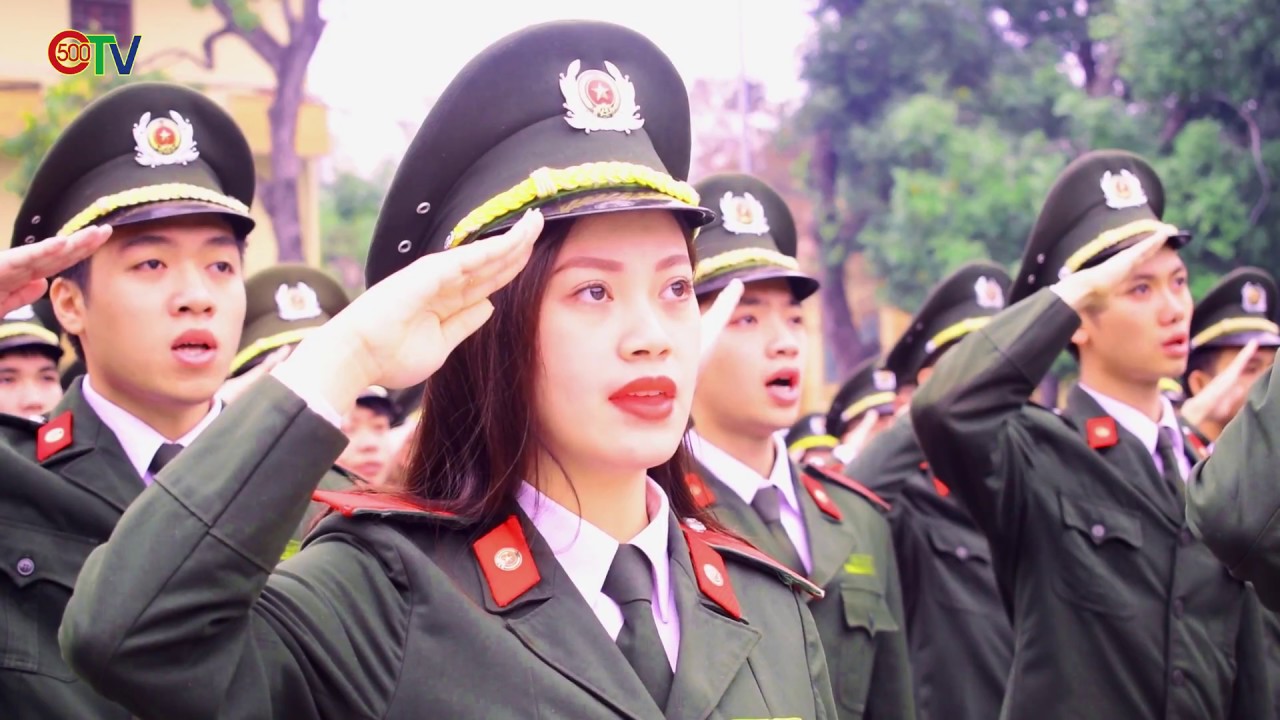 Lễ chào cờ đầu tuần Học viện An ninh nhân dân