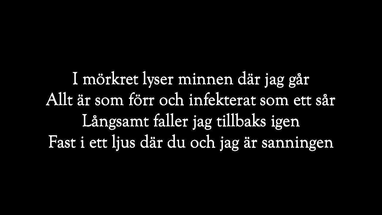 Nomy - När Stadens Lampor Brunnit Ut w/lyrics