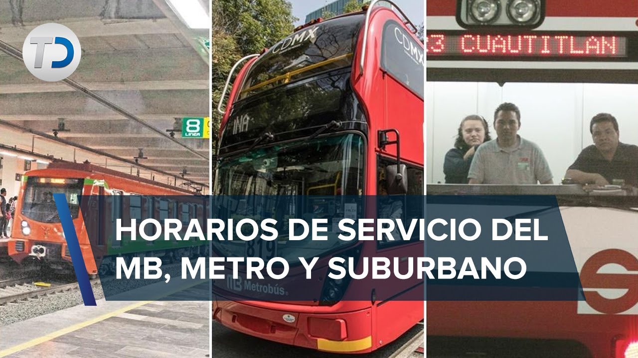 ¡Toma tus precauciones! Estos son los horarios del Tren Suburbano, Metro y Metrobús en Año Nuevo