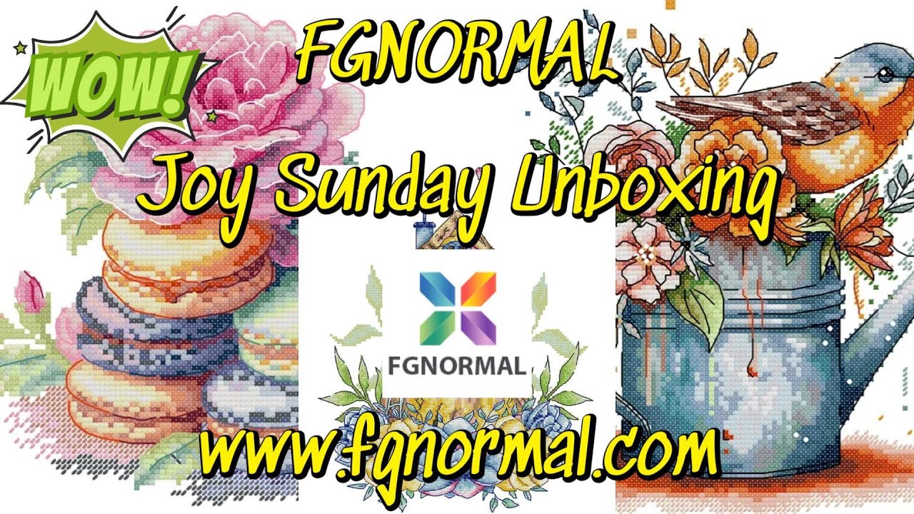 FGNORMAL  #fgnormal #stampedcrossstitch #pointdecroix #flosstube #unboxing #crossstitch