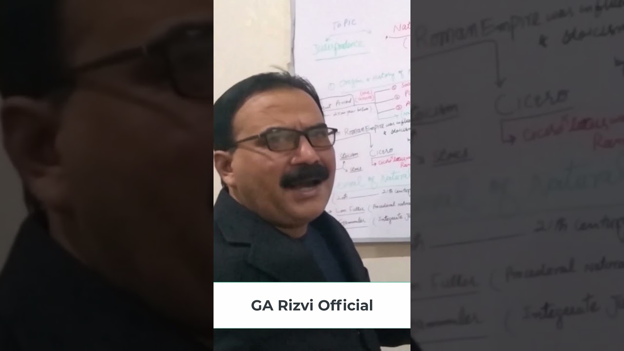 Origin and History of Natural Law By GA Rizvi Official 
