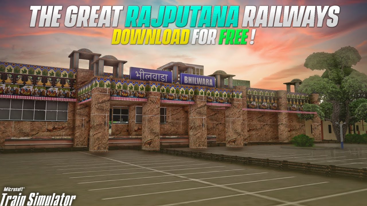 The Best Realistic Freeware Route Of MSTS 🔥| The Great Rajputana Railways V3 | Download For Free !