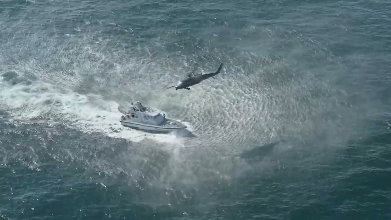 COMBAT Search and Rescue off the coast of the United Kingdom