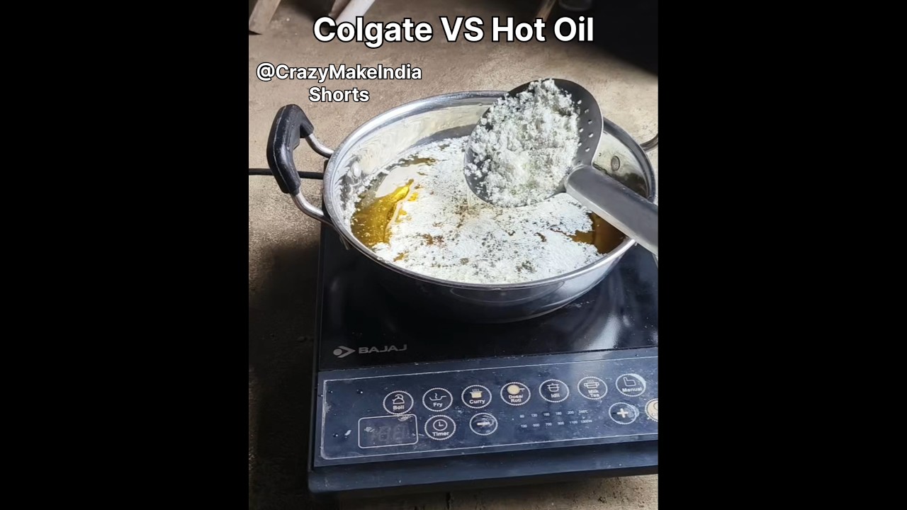 Colgate VS Hot Oil: The Toothpaste Experiment