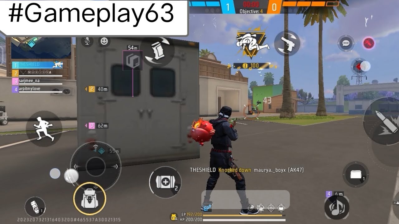 Free Fire Gameplay 63 #freefireindia #freefireshorts #freefiremax 