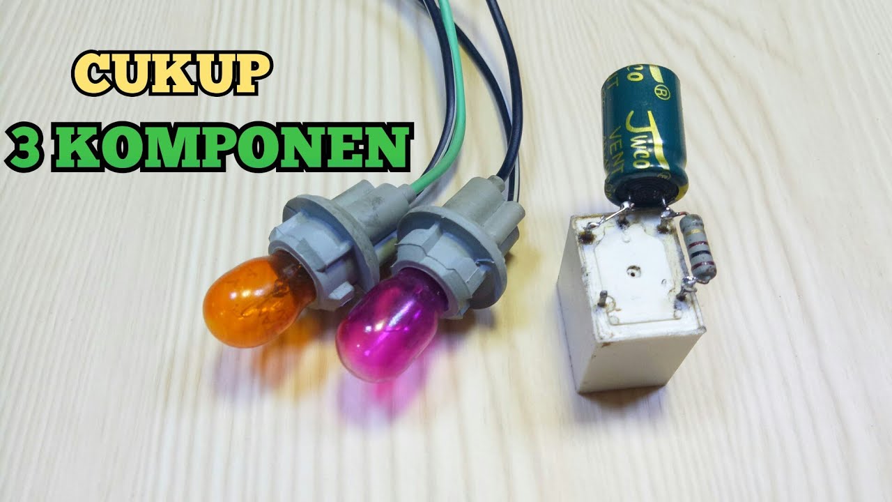 Cara Membuat Flasher Motor Dengan Relay 5 pin || Flasher Sein Motor