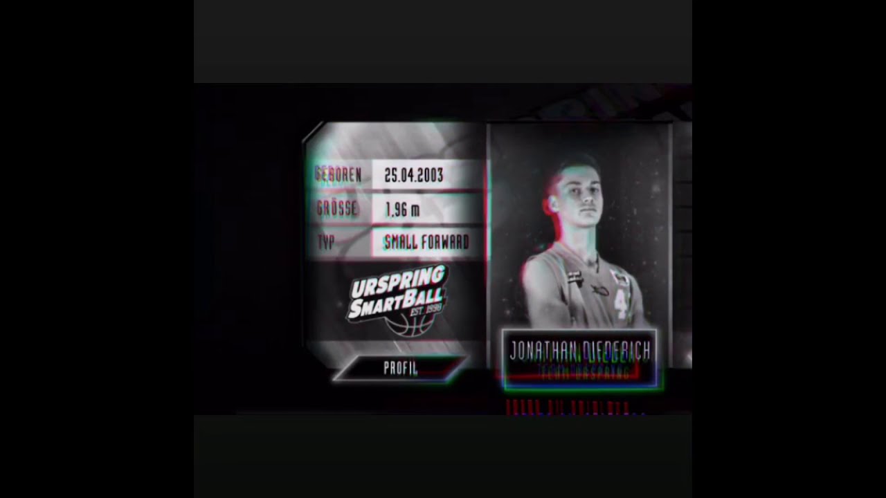 Jonathan Diederich Jbbl 2018/19 Team Urspring highlights