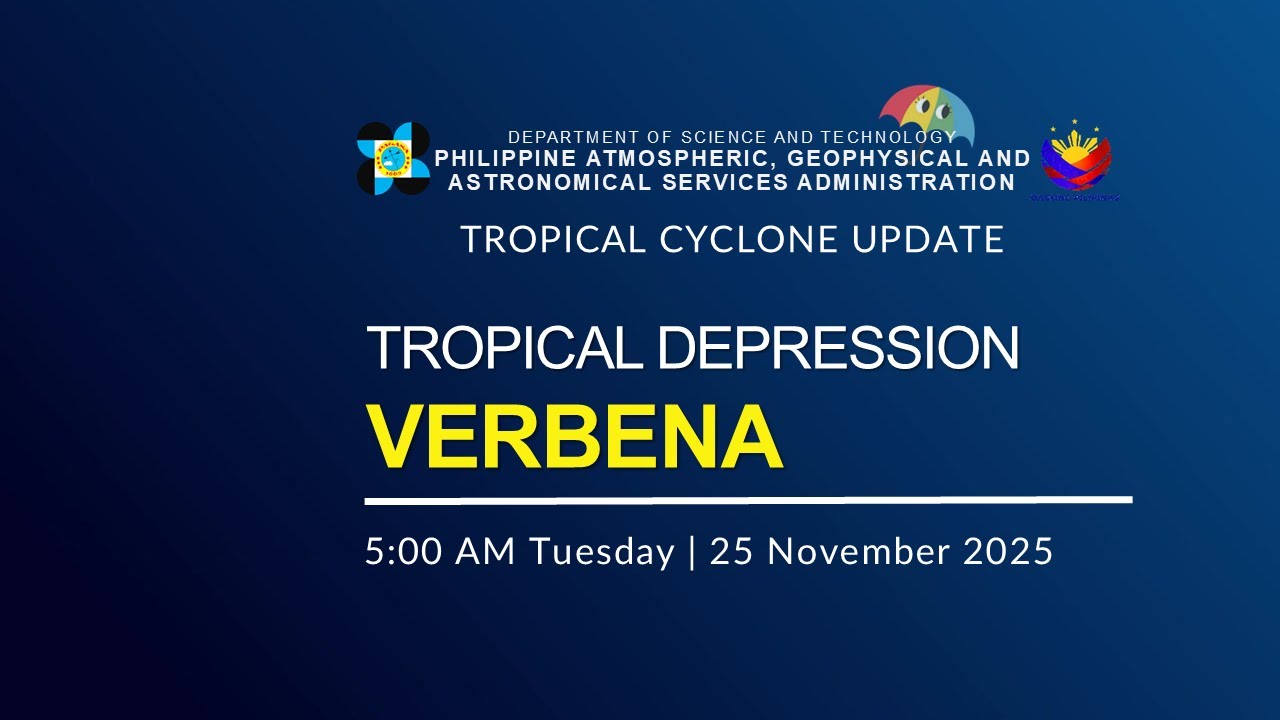Press Briefing : Tropical Depression Verbena issued at 2:00 AM | November 25, 2025 - Tuesday
