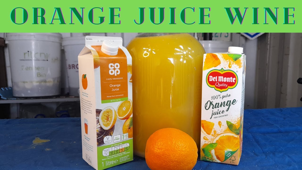 Orange Juice Wine Recipe. WOW 🍊🍷