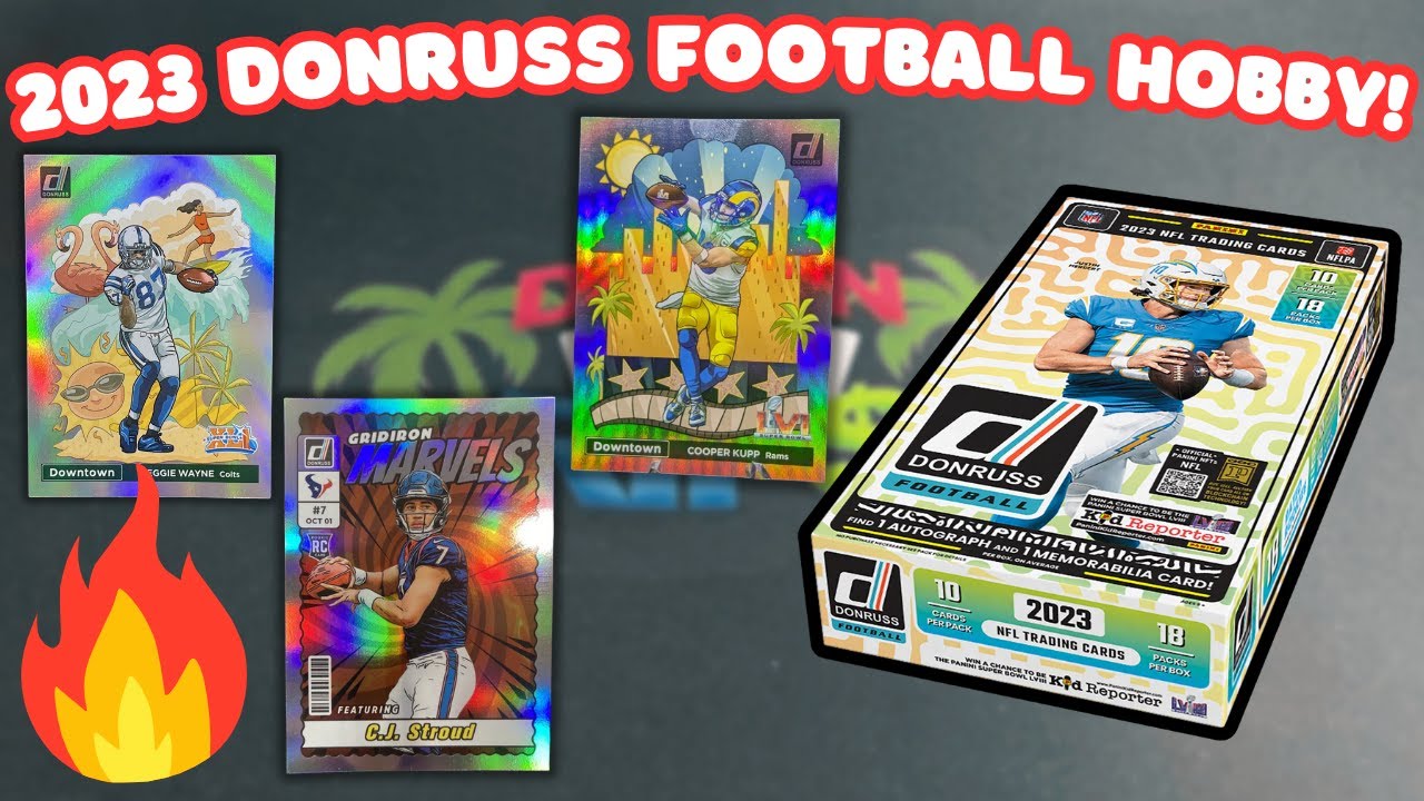 AWESOME AUTO! 2023 Donruss Football Hobby Box Review!
