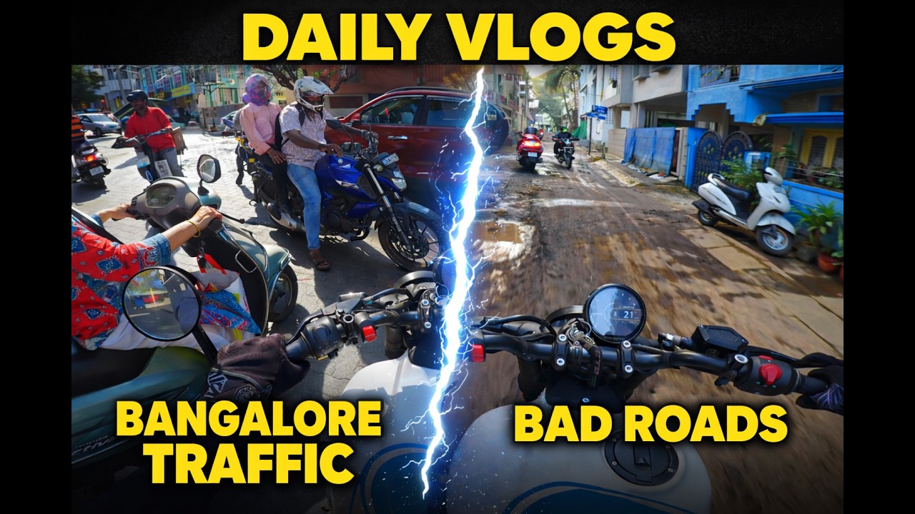 Bangalore Traffic and Bad Roads | A Deadly Combination | Daily Vlog #003