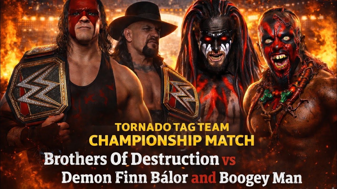 Brothers Of Destruction vs BoogeyMan and Demon Finn Balor | Tornado Tag Team Title Match 