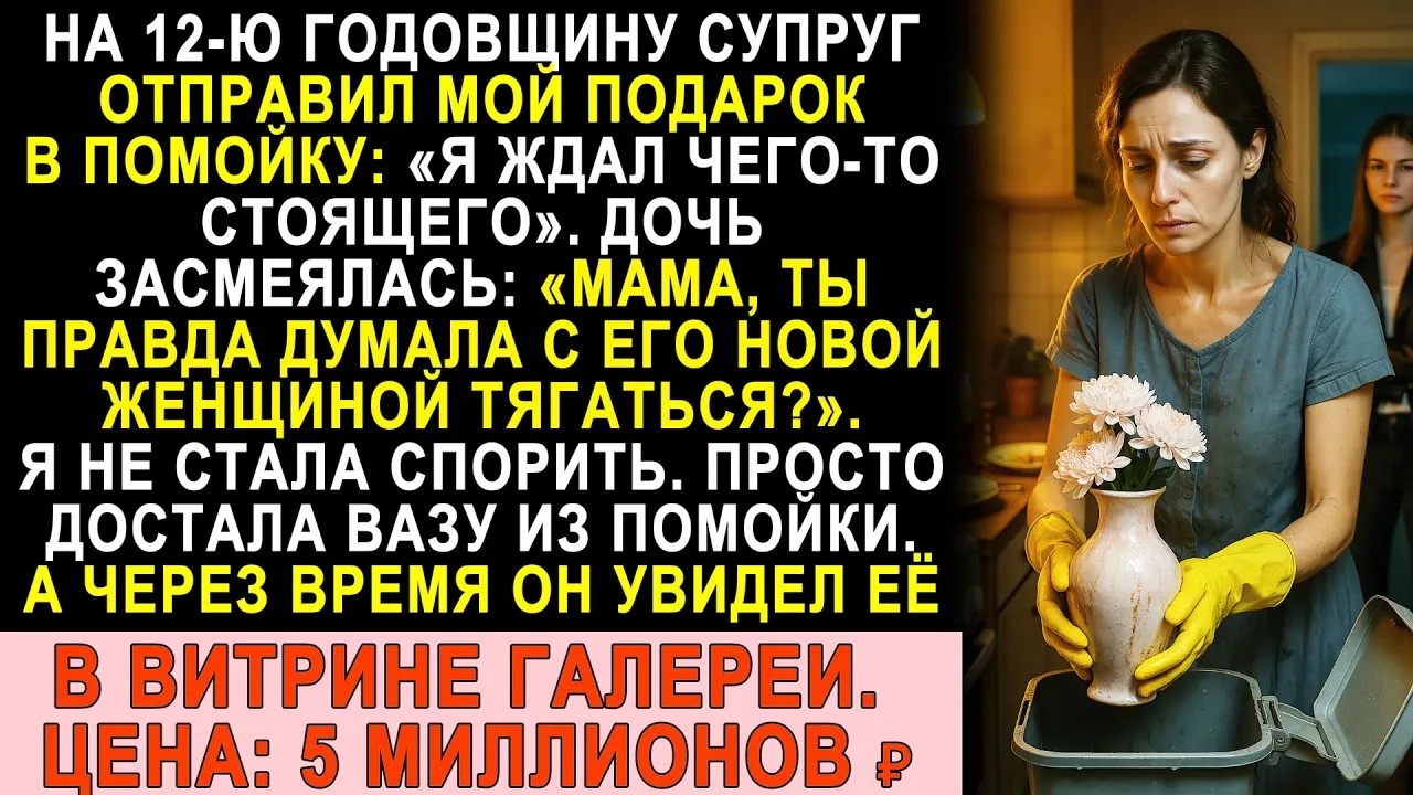Муж выбросил мой подарок в мусор — а на аукционе за него дали 7 миллионов