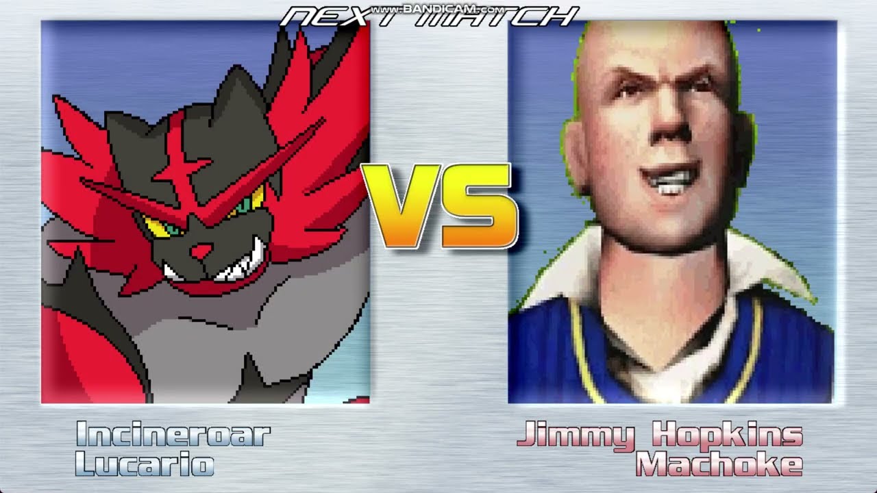 MUGEN / Incineroar & Lucario Vs Jimmy Hopkins & Machoke