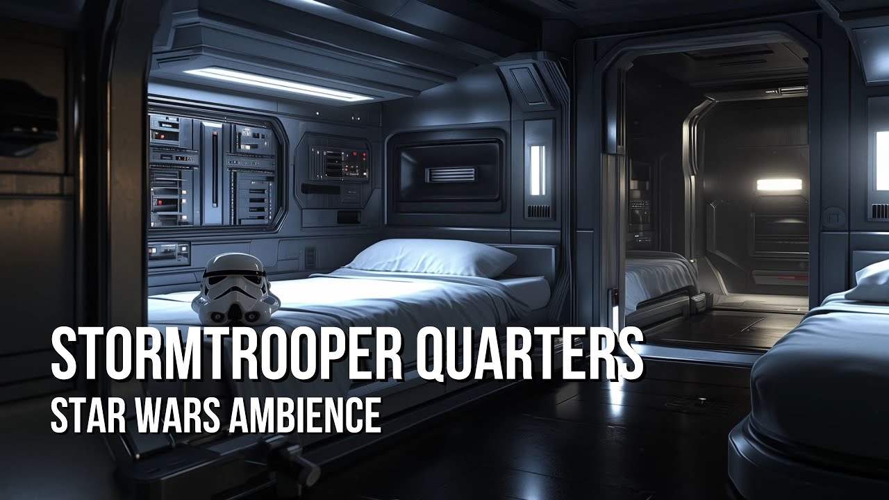 Stormtrooper Quarters | Star Wars Ambience | Star Destroyer Ambience, Quiet Chatter, Sleep Aid