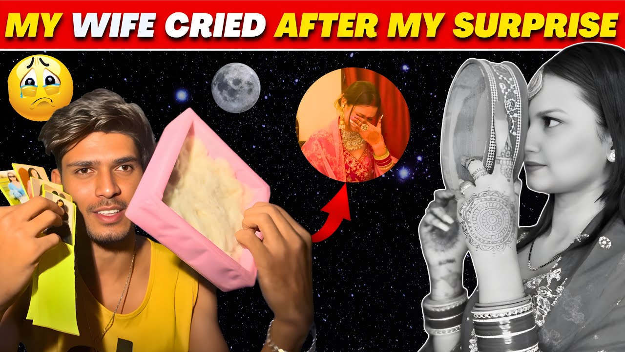 My WIFE'S First karwa chauth 💖| first OMEGLE COUPLE surprise