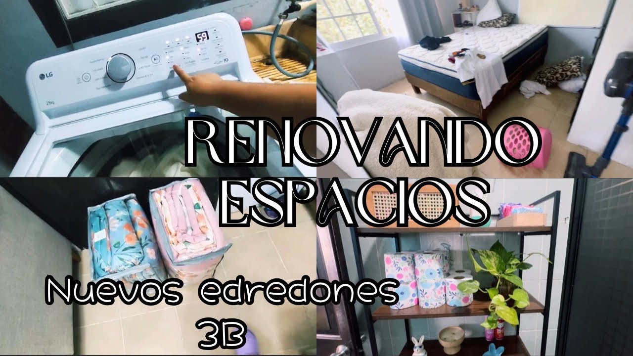 RENOVANDO ESPACIOS CON PEQUEÑOS CAMBIOS Y LIMPIEZA 👌🏼💕 NUEVOS EDREDONES DE LA TIENDA 3B 😍