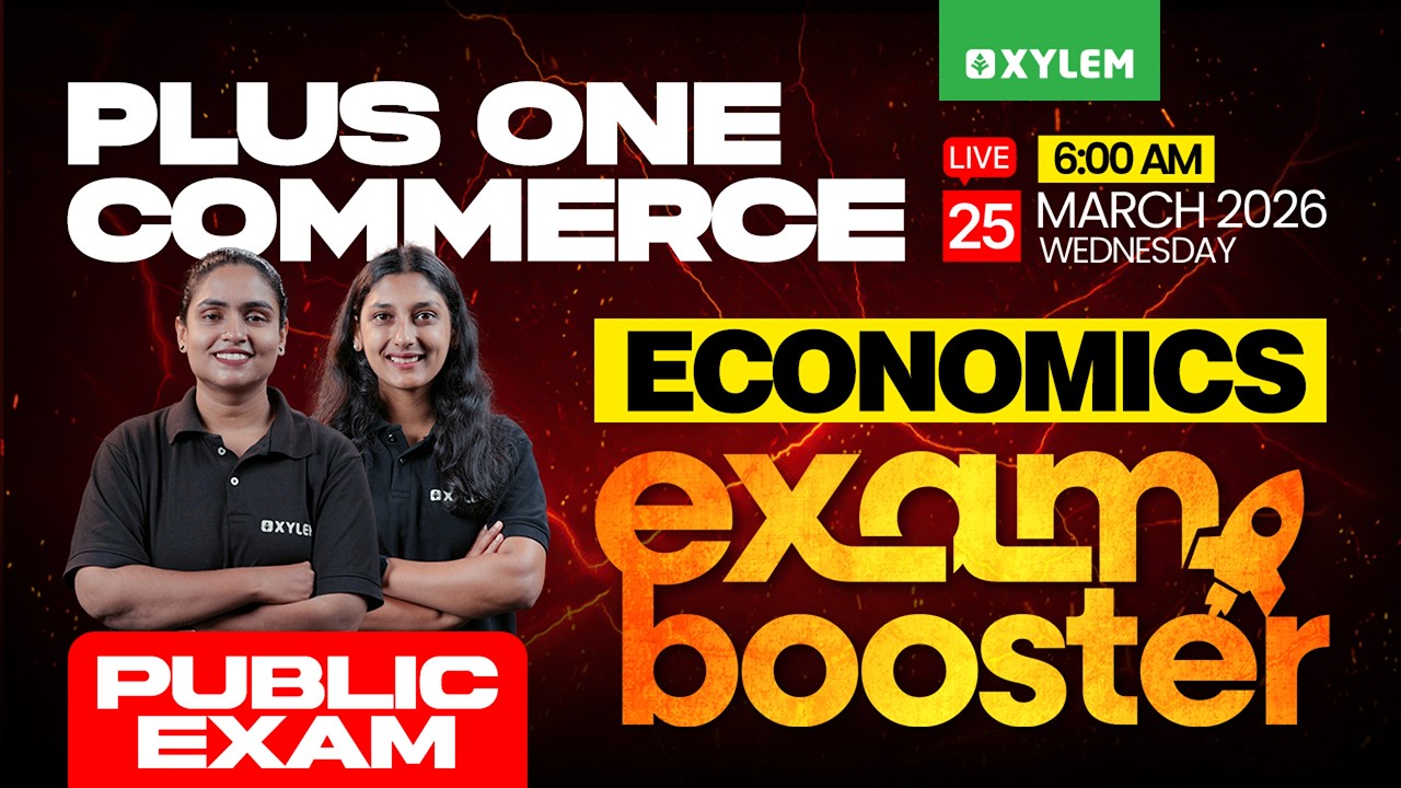 Plus  One Commerce Public Exam - Economics | Exam Booster | Xylem Plus One Commerce