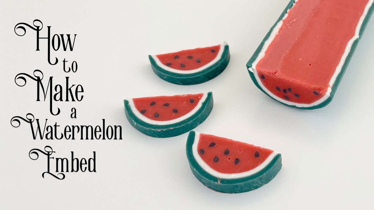 How to Make a Watermelon Soap Embed w/ Soap Dough