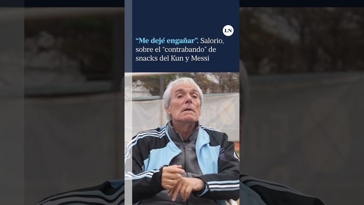 “Me dejé engañar”: Salorio, sobre el “contrabando” de snacks del Kun y Messi