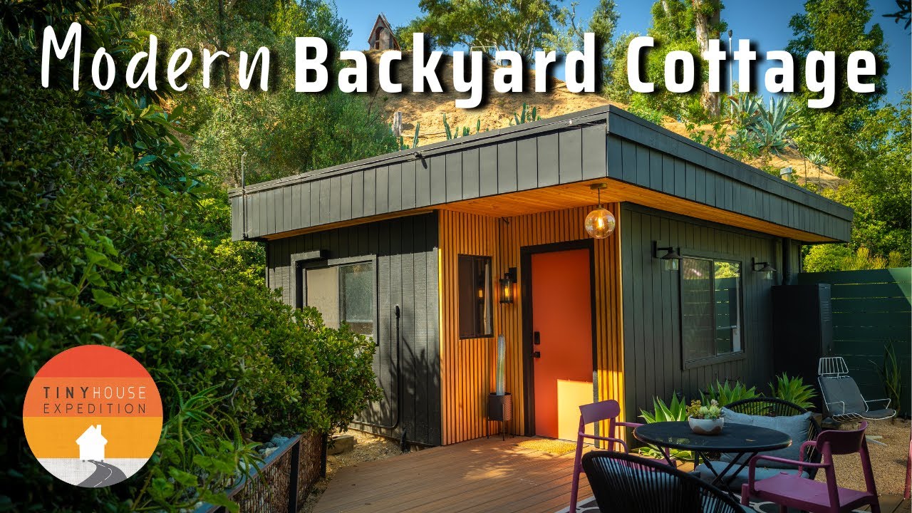 1-Level Tiny House Backyard Cottage - Maximizes Function & Aesthetics
