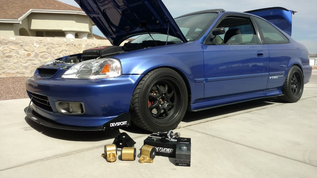 EM1 Gets Hasport Mounts & K-Tuned Shifter X (DIY Install 96-00 Civic)