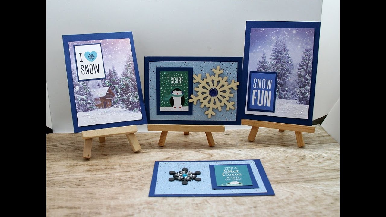 Making Christmas cards using recycled cards or your stash 131