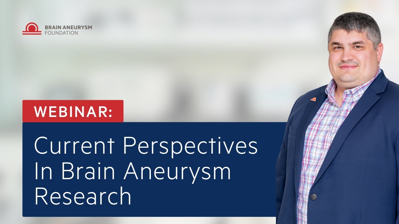 Current Perspectives In Brain Aneurysm Research with Vincent M. Tutino, PhD