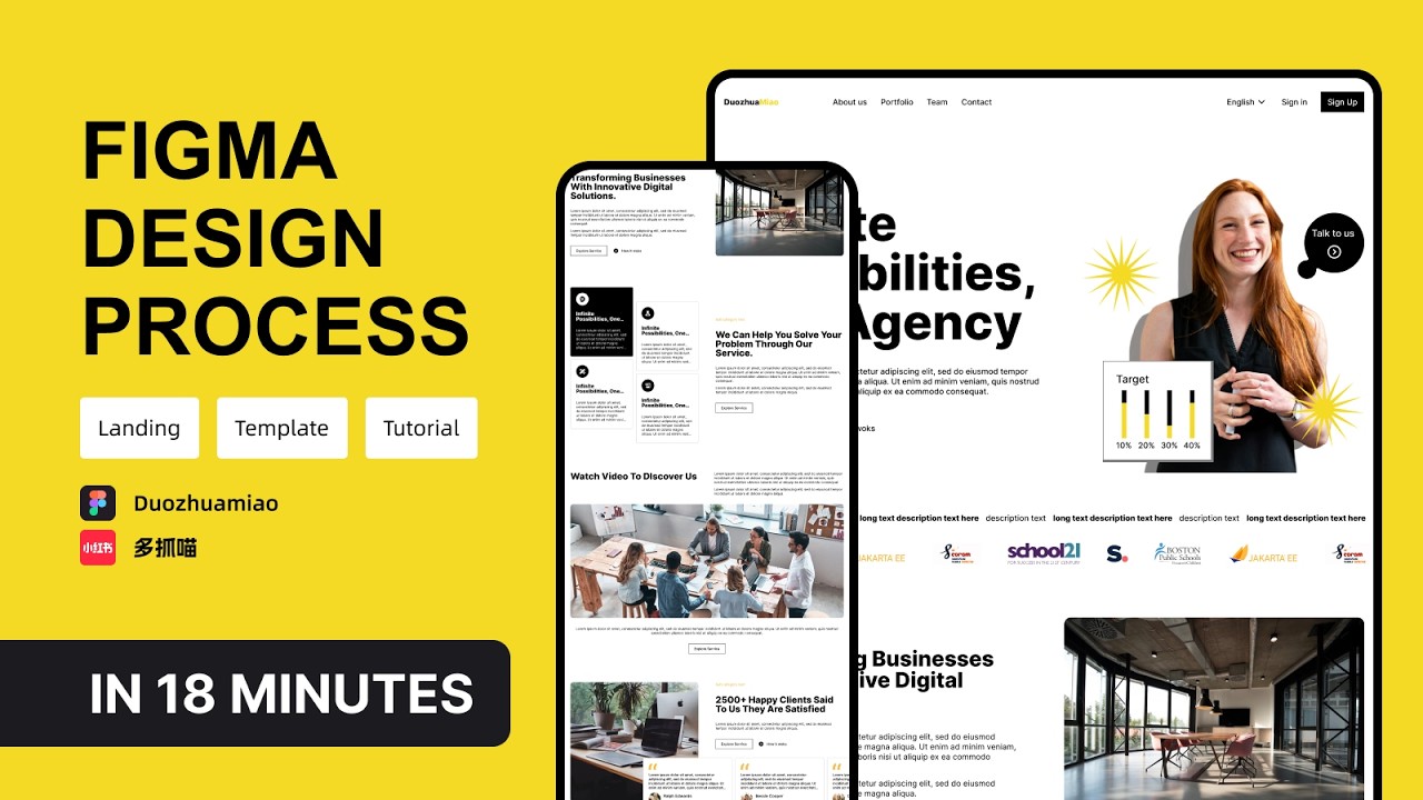No.197: Landing Page for a Law Firm Education Institution Marketing Center! Figma Drawing Process!
