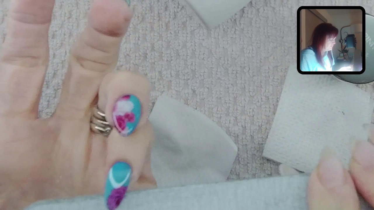 Join me!   Jess filling her own nails :)