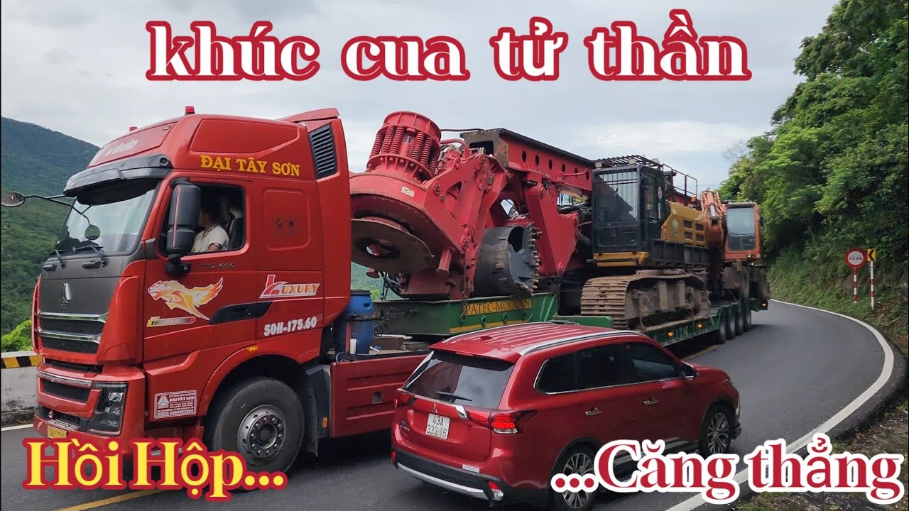 HỒI HỘP XEM XE ĐẦU KÉO VƯỢT KHÚC CUA TỬ THẦN TRÊN ĐÈO HẢI VÂN