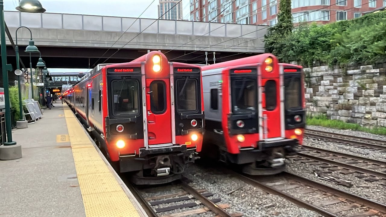 MTA Metro-North Railroad: AM Rush Hour Action @ New Rochelle
