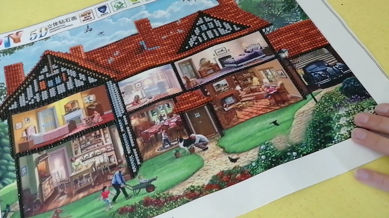 DP - Avis & R&eacute;alisation -  Jolie Maison Vintage - Review Diamond painting