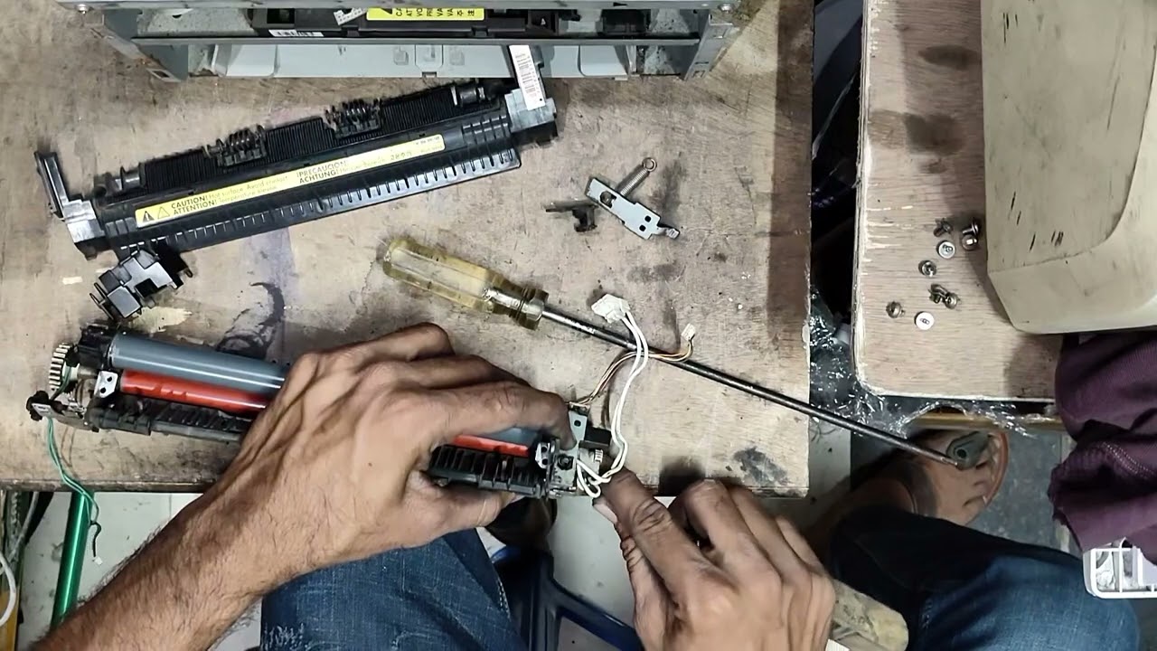 Hp 1108 roller teflon kese chenge kare ( how to make printer repair)