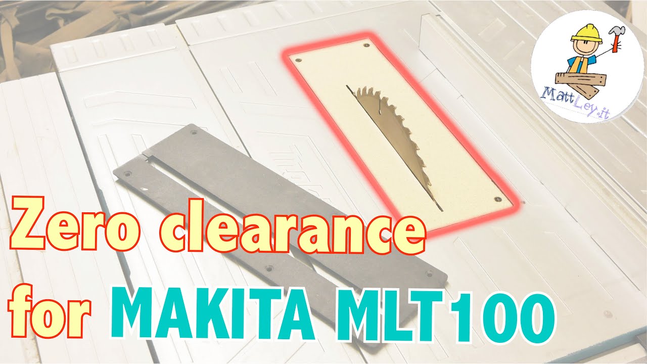 Come fare una Zero Clearance per il Makita MLT100