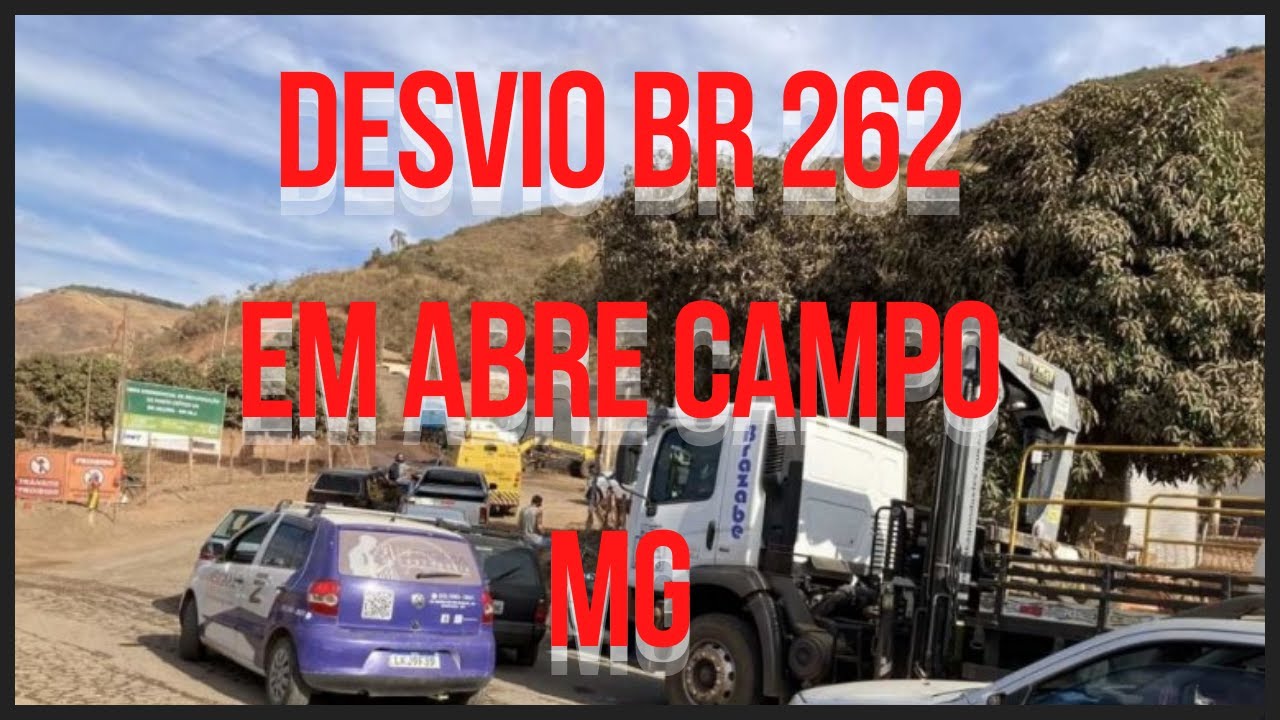 Trecho de Rio Casca A Abre Campo MG BR 262 Veja Flagra De Varias Imprudências De Transito