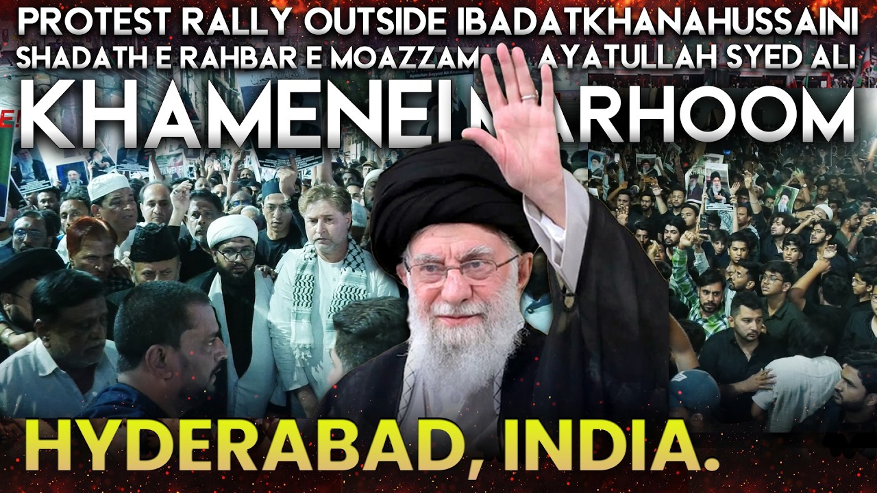 Protest Rally Outside Ibadatkhana e Hussaini | Shadate Ayatullah SYED ALI KAHAMENEI | 11 Ramzan 2026