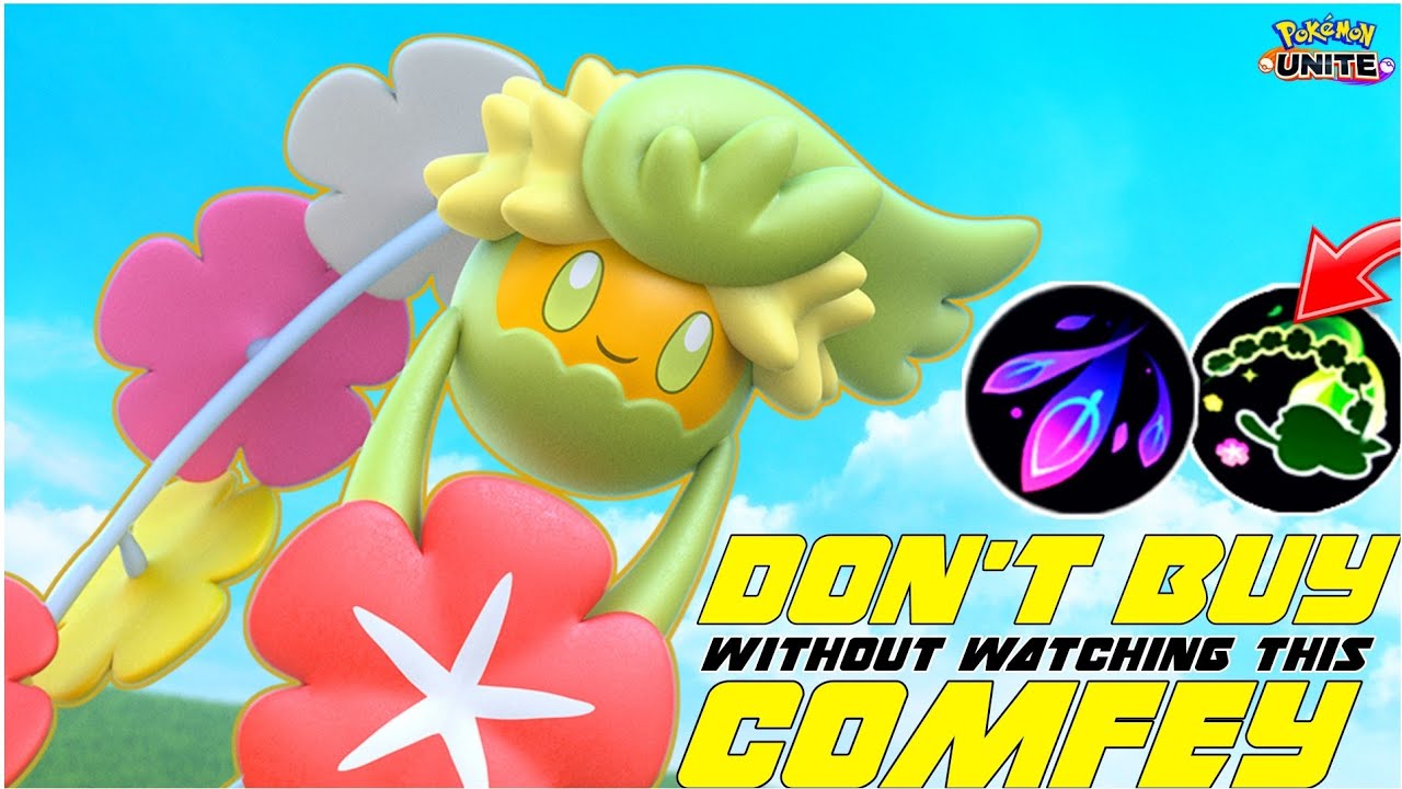 DON'T BUY COMFEY WITHOUT WATCHING THIS VIDEO | COMFEY BEST EMBLEM BUILD | POKEMON UNITE