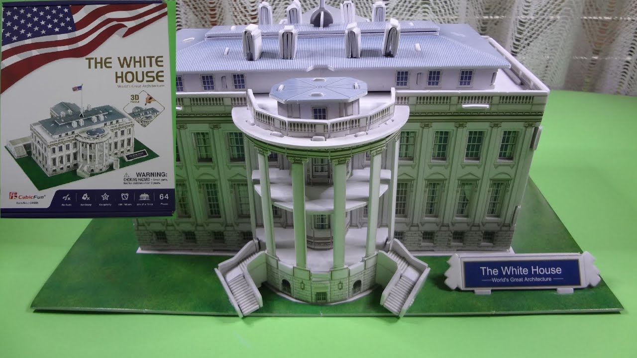 CubicFun 3D Puzzle The White House Full Build 1080p 60fps