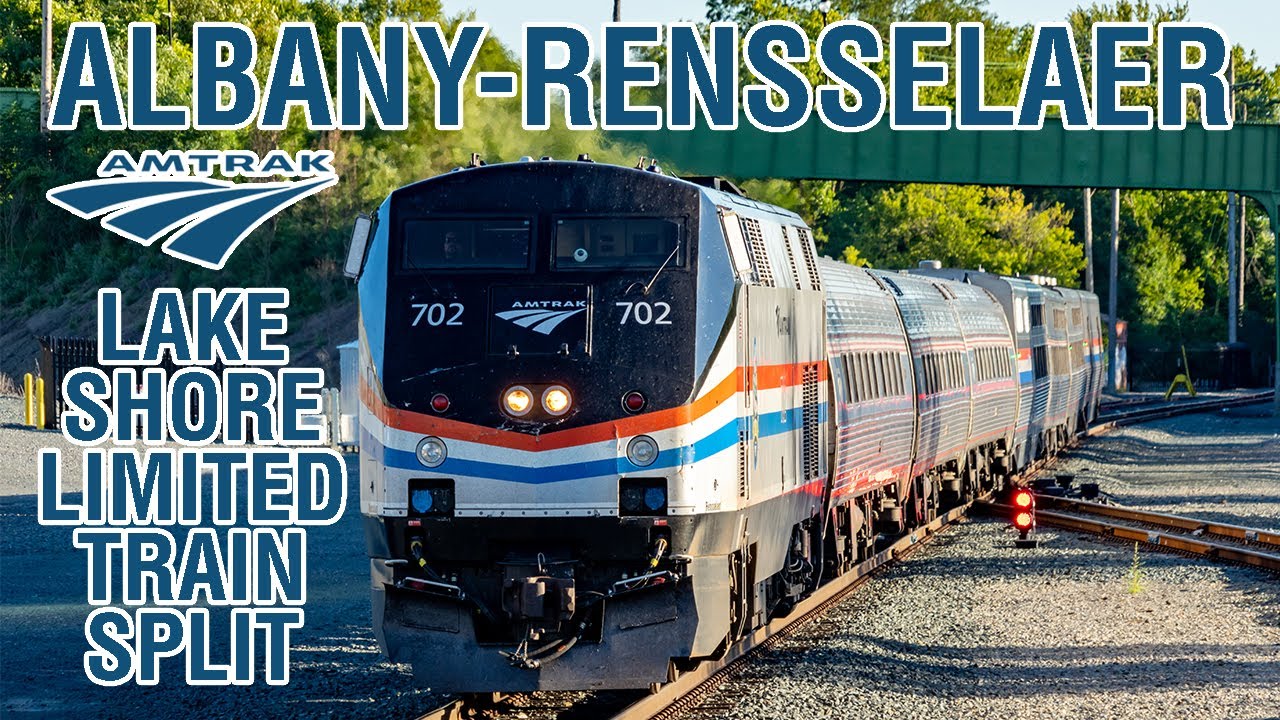Amtrak Lake Shore Limited Sections Joining and Splitting at Rensselaer