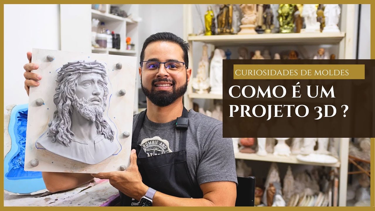 Como fazer IMAGENS SACRAS EXCLUSIVAS: Impress&atilde;o 3D + Molde